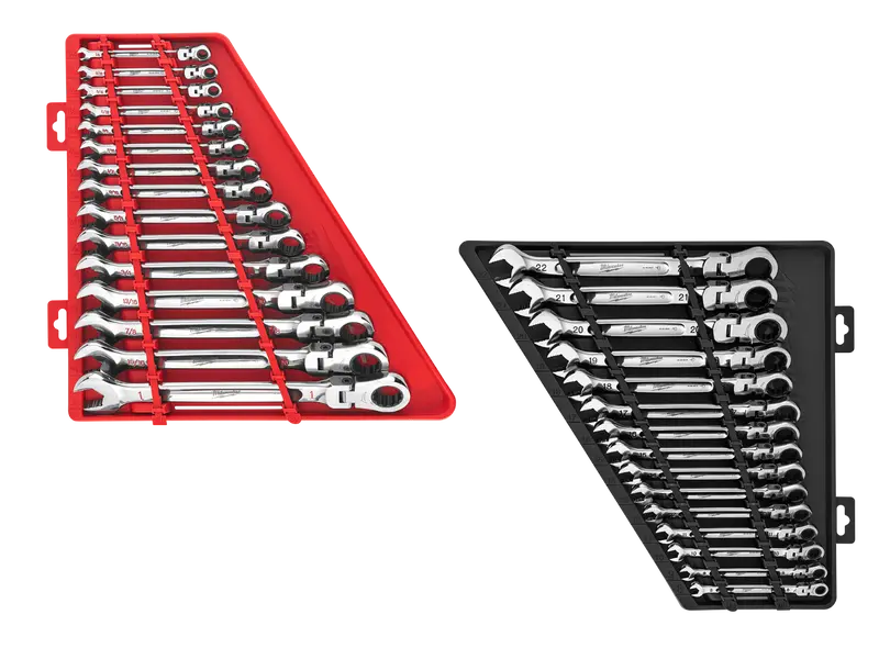 Milwaukee 15-Piece Sae Combo Wrench Set 48-22-9413-9513 — Flex Head & Met Design 1