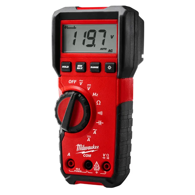 Milwaukee 2216-20 Auto-Ranging Digital Multimeter – 600V Voltage & Continuity Tester 1