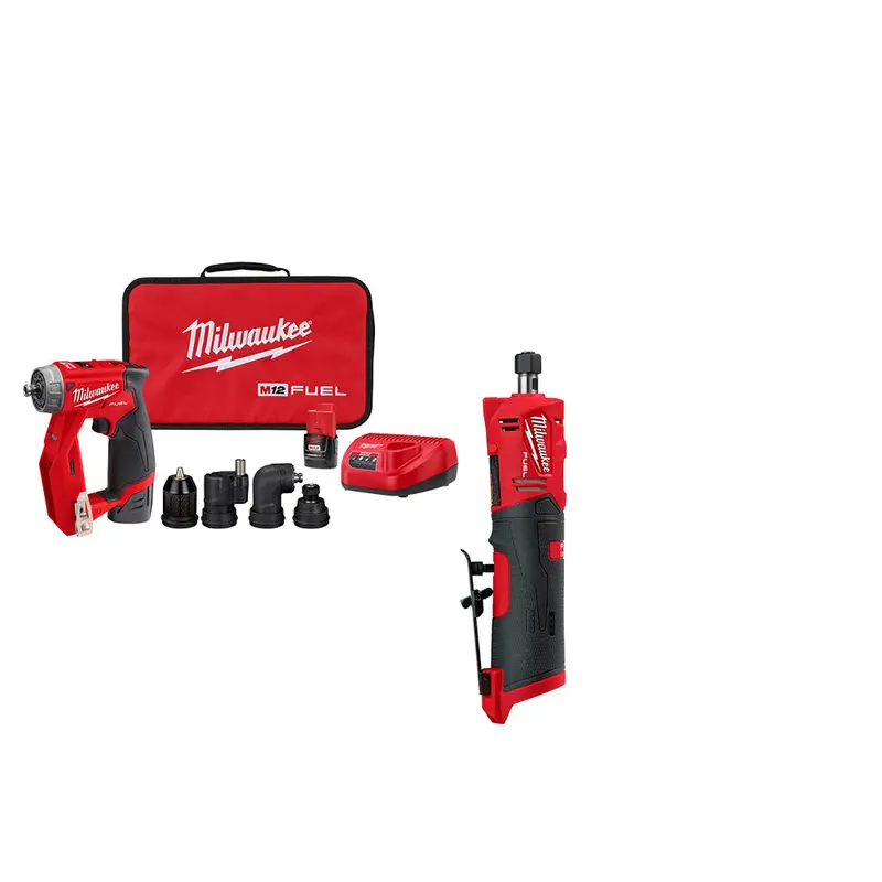 Milwaukee 2505-22X2Sdg M12 Fuel 12V Drill/Driver And Die Grinder Combo Kit 1
