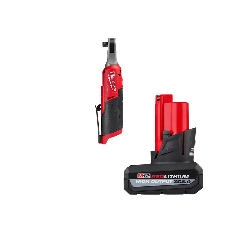 Milwaukee 2567-20X5Ho M12 Fuel 12V 3/8" High-Speed Ratchet With 5.0Ah Battery 1