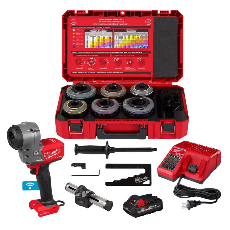Milwaukee 2937-21 M18 Fuel Covered Cable Stripper Kit – Includes Adjustable Bushings 1