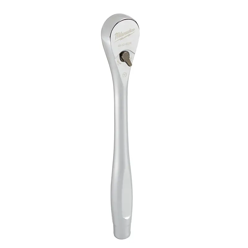 Milwaukee 3/8" Drive 90-Tooth Steel Ratchet – Wrench-Ready, High-Torque Design 1