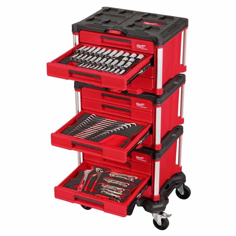 Milwaukee 366-Piece Master Mechanics Tool Set With Packout Drawer System & Rolling Dolly (48-22-9495) 1