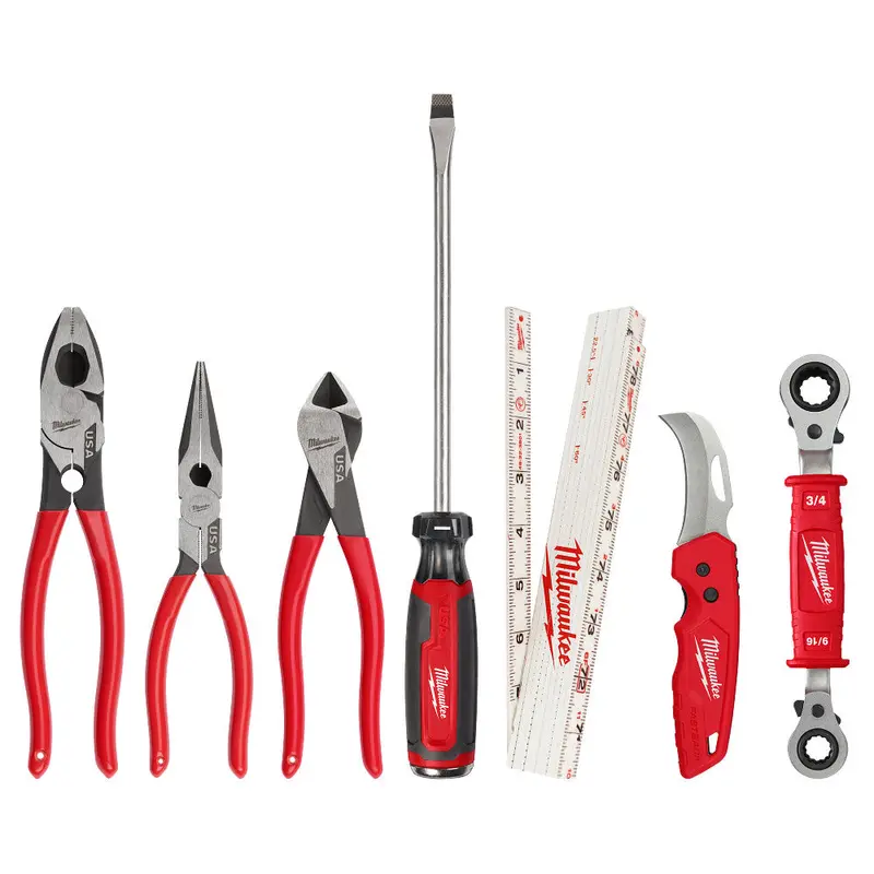 Milwaukee 48-22-0143 Power Utility Hand Tool Set — 7-Piece Construction-Grade Kit 1