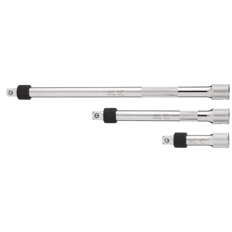 Milwaukee 48-22-9361 3/8" Drive Locking Extension Kit — 3-Piece W/ Integrated Storage Rack 1