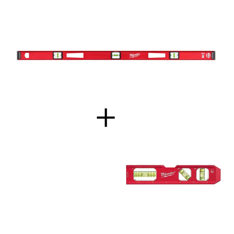Milwaukee 48-Inch Magnetic I-Beam Level With Billet Torpedo Design 1