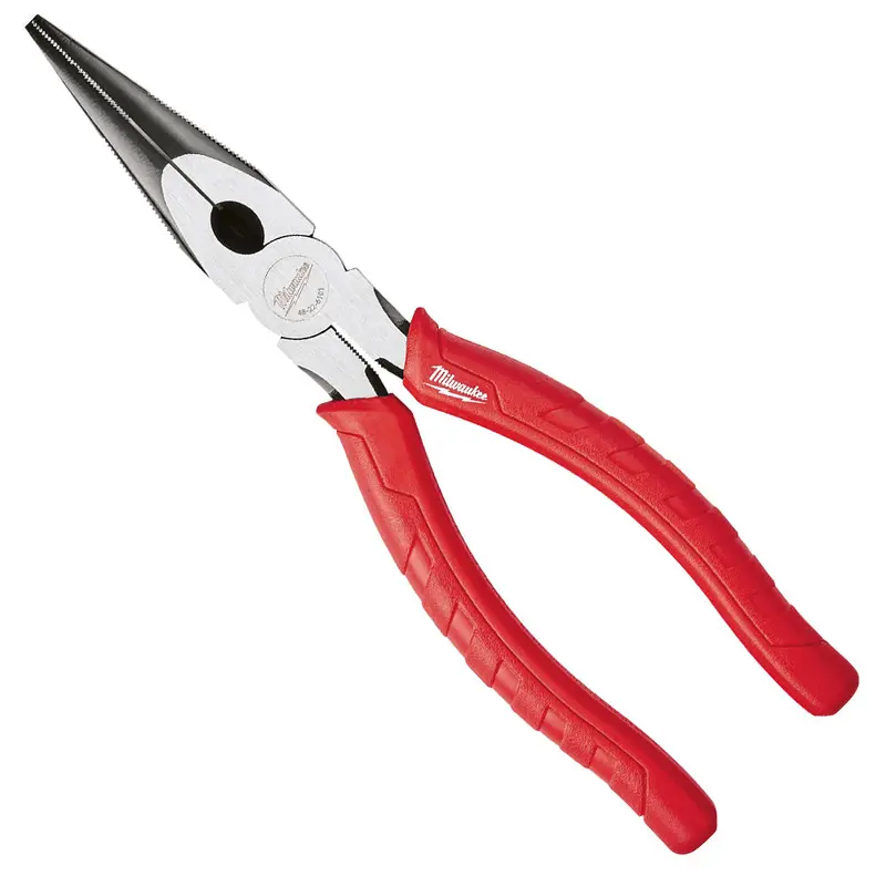 Milwaukee 8-Inch Long-Nose Gripping Pliers With Reaming Head 1