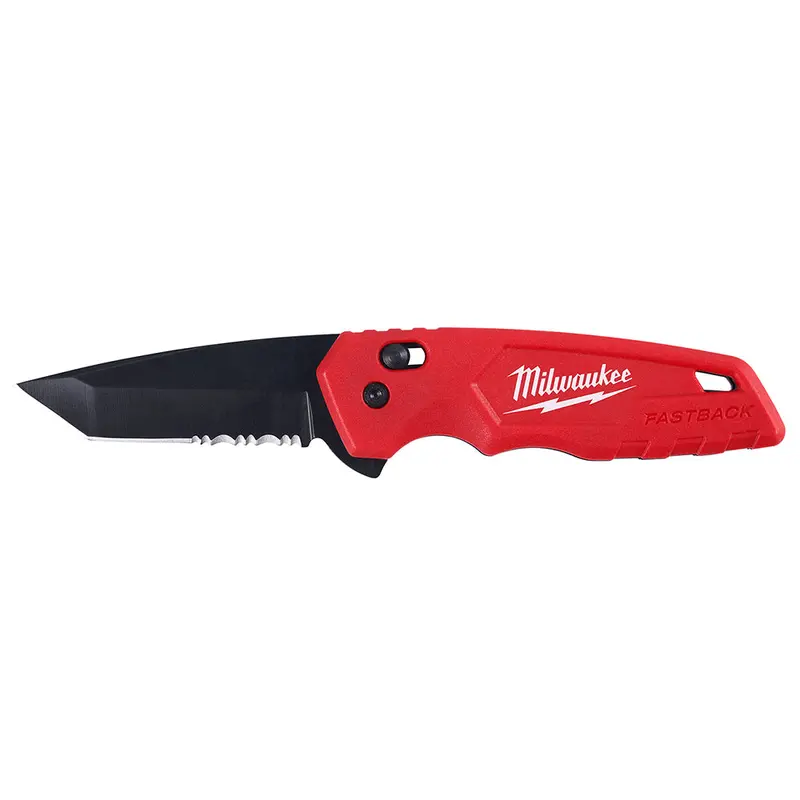 Milwaukee Fastback Stainless Steel Folding Knife – Spring-Assisted Utility Blade 1