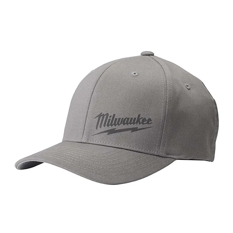 Milwaukee Flexfit Lightweight Gray Fitted Hat – L/Xl Size 1