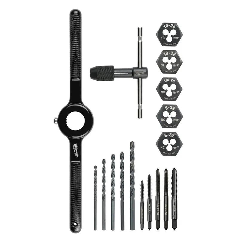 Milwaukee Heavy-Duty Sae Tap And Die Set – 17-Piece 1