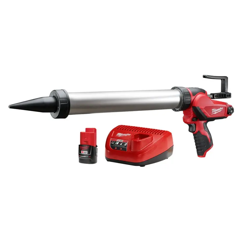 Milwaukee M12 12V 20 Oz. Aluminum Caulk & Adhesive Dispenser – Kit 1