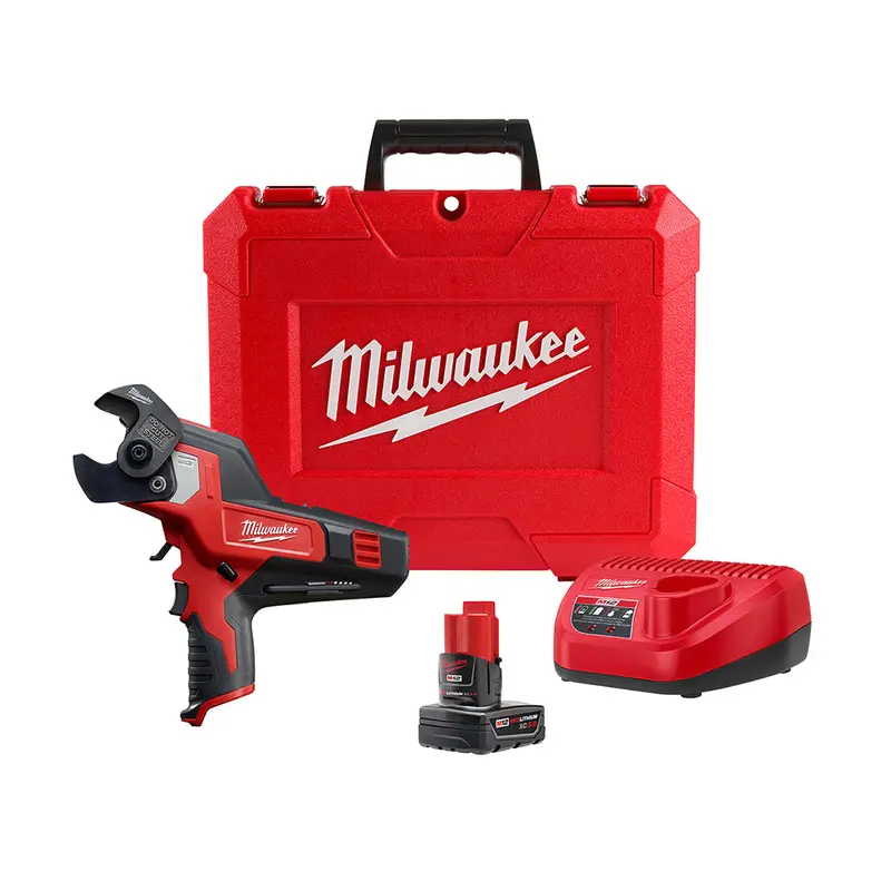 Milwaukee M12 12V 600 Kcmil Cable Cutter – Complete Kit 1