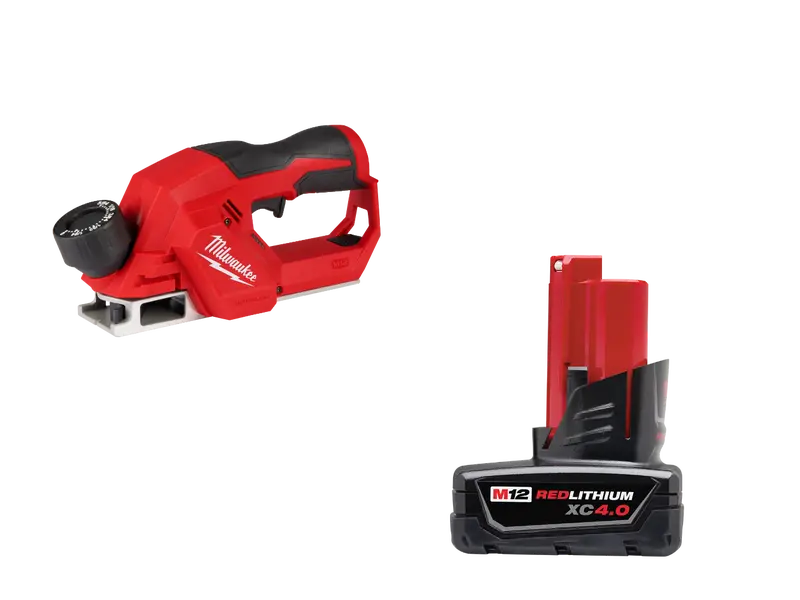 Milwaukee M12 Brushless 2" Planer Kit With 4Ah Battery 1