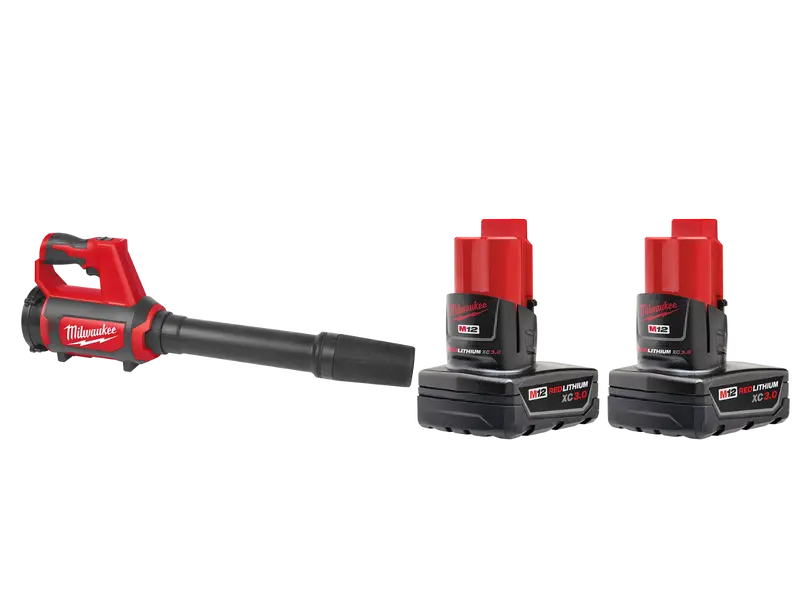 Milwaukee M12 Cordless Spot Blower – 12V, With Two 3Ah Batteries 1