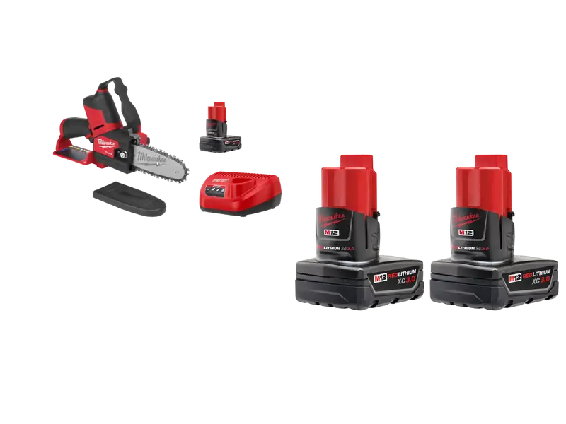 Milwaukee M12 Fuel 6" Pruning Saw Kit – 12V, Includes Two 3Ah Batteries 1