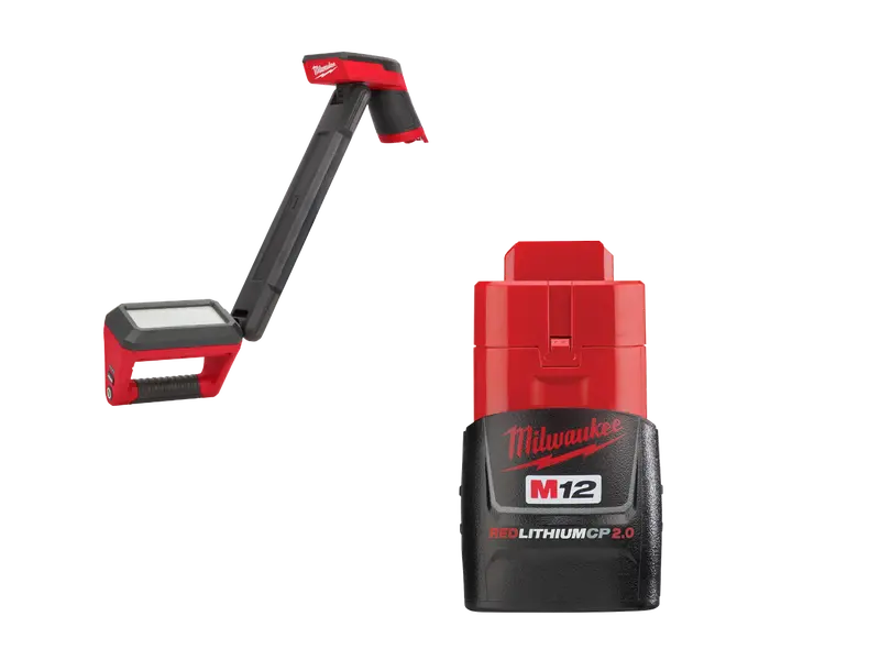 Milwaukee M12 Underbody Work Light (2126-20X2) With Spare 2Ah Battery 1