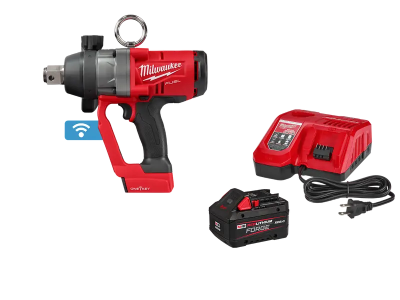 Milwaukee M18 Fuel 1" High-Torque Impact Wrench Starter Kit With 8Ah Battery (2867-20X8Sk) 1