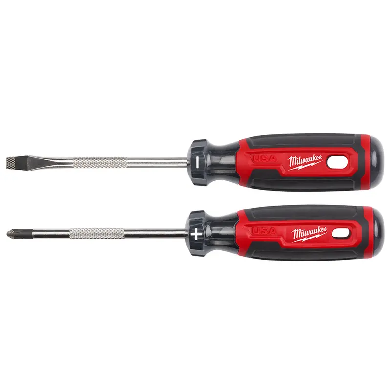 Milwaukee Mt200-2 Made-In-Usa Cushion-Grip Screwdriver Set – 2-Piece Professional Kit 1