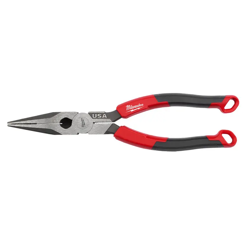 Milwaukee Mt555 8" Long-Nose Comfort-Grip Pliers – Versatile Precision Tool, Usa Crafted 1