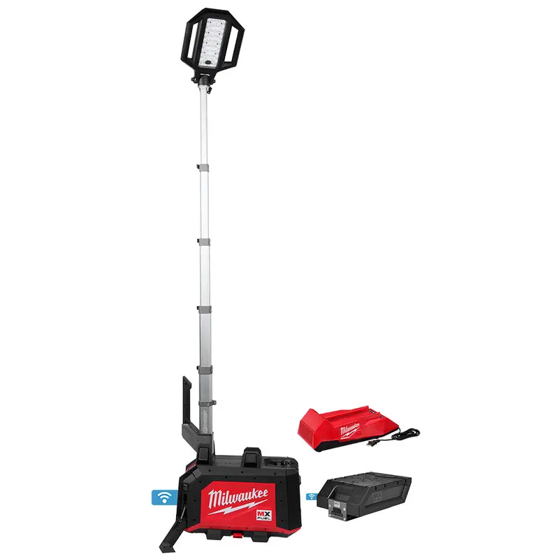 Milwaukee Mx Fuel Rocket Dual-Power Tower Light – Compact, High-Output Work Light 1