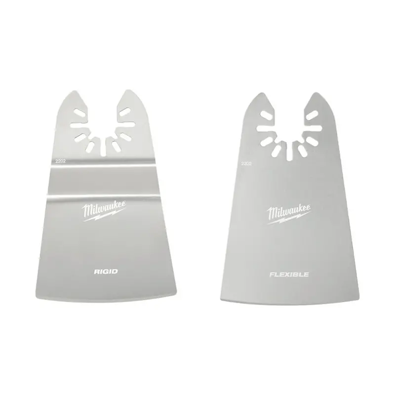 Milwaukee Open-Lok Scraper Pack – 2-Inch Rigid & Flexible Blades, 2-Piece Set 1
