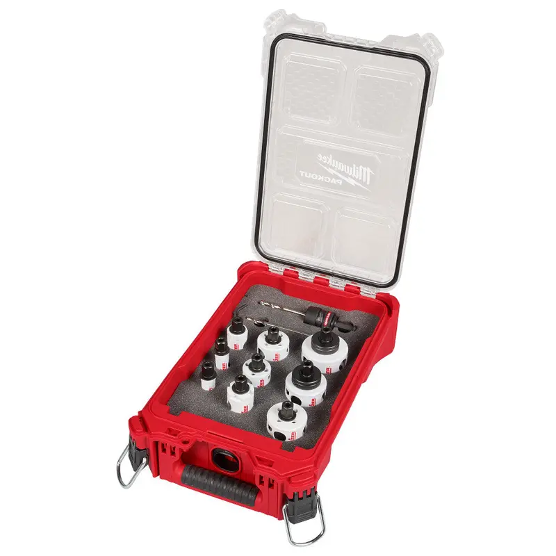 Milwaukee Quik Lok Hole Dozer Bi-Metal Hole Saw Set – 12-Piece With Storage Organizer 1
