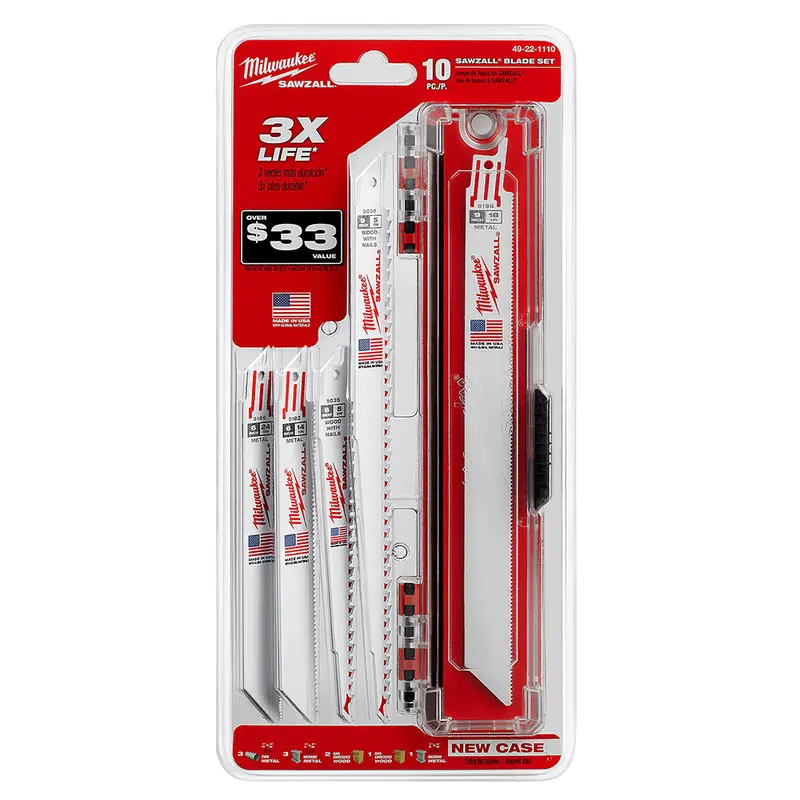 Milwaukee Sawzall Bi-Metal Reciprocating Saw Blades – 10-Pack For Wood & Metal 1