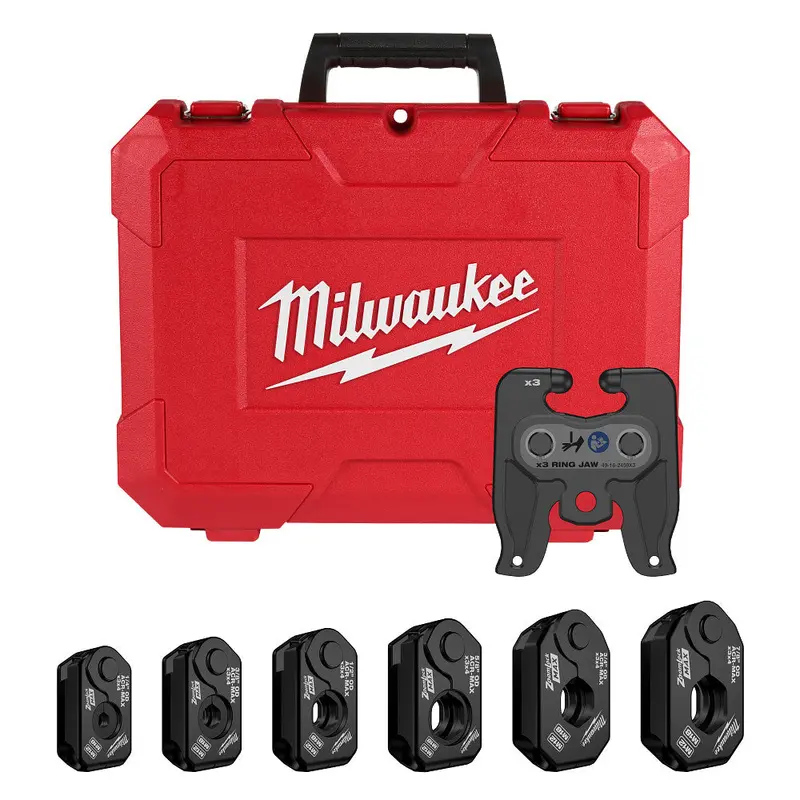 Milwaukee Zoomlock Max Pivoting Press Ring Kit (1/4"–7/8") For M18 Tools 1