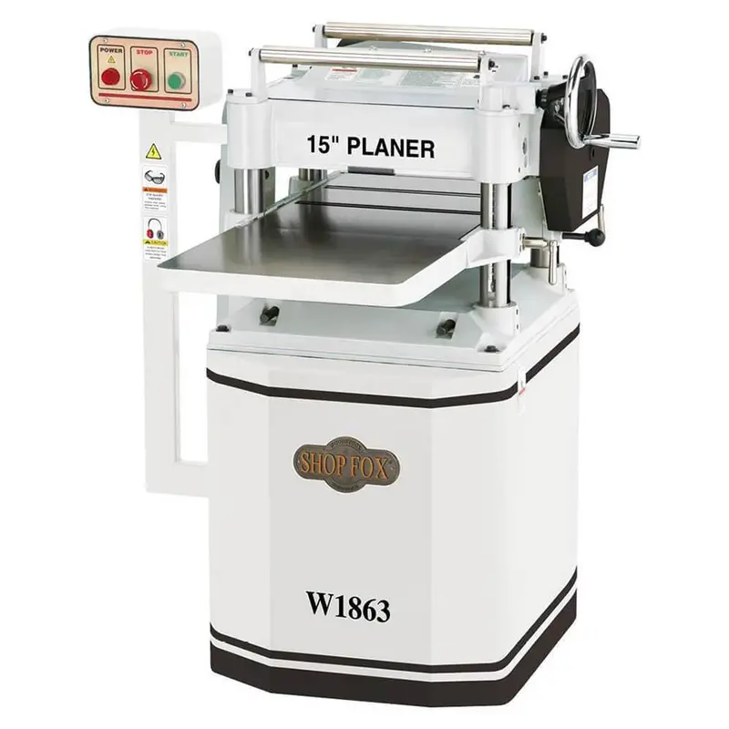 Shop Fox W1863 12" X 15" 3-Horsepower Spiral Cutterhead Planer 1