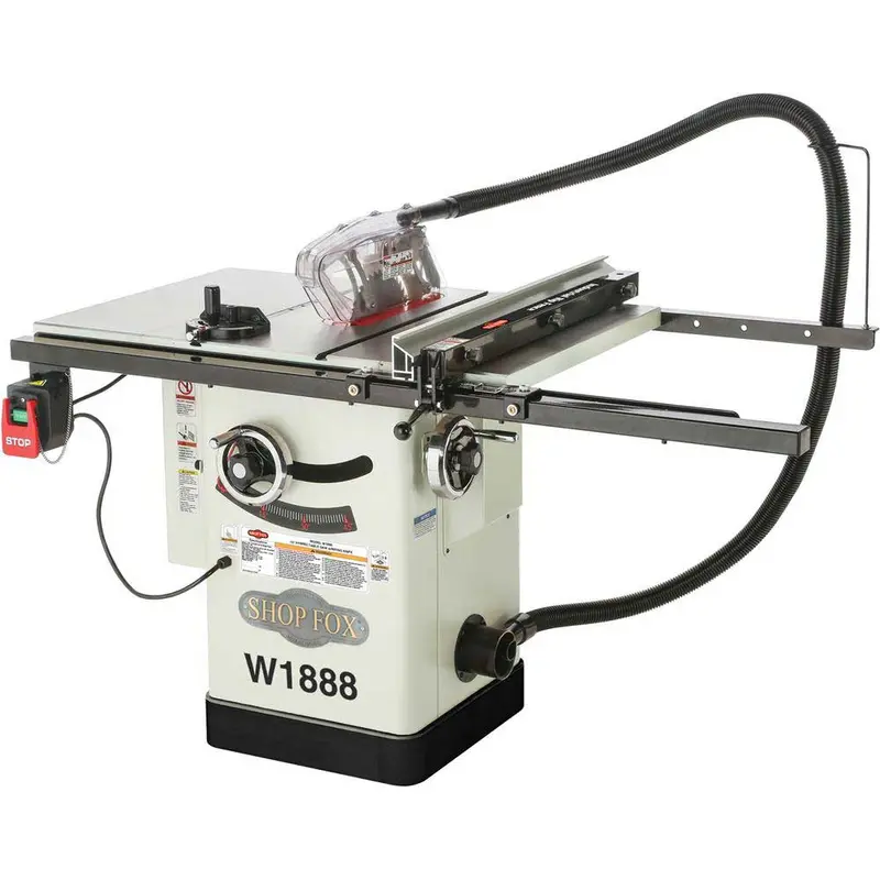Shop Fox W1888 10-Inch Heavy-Duty Hybrid Table Saw With Riving Knife 1