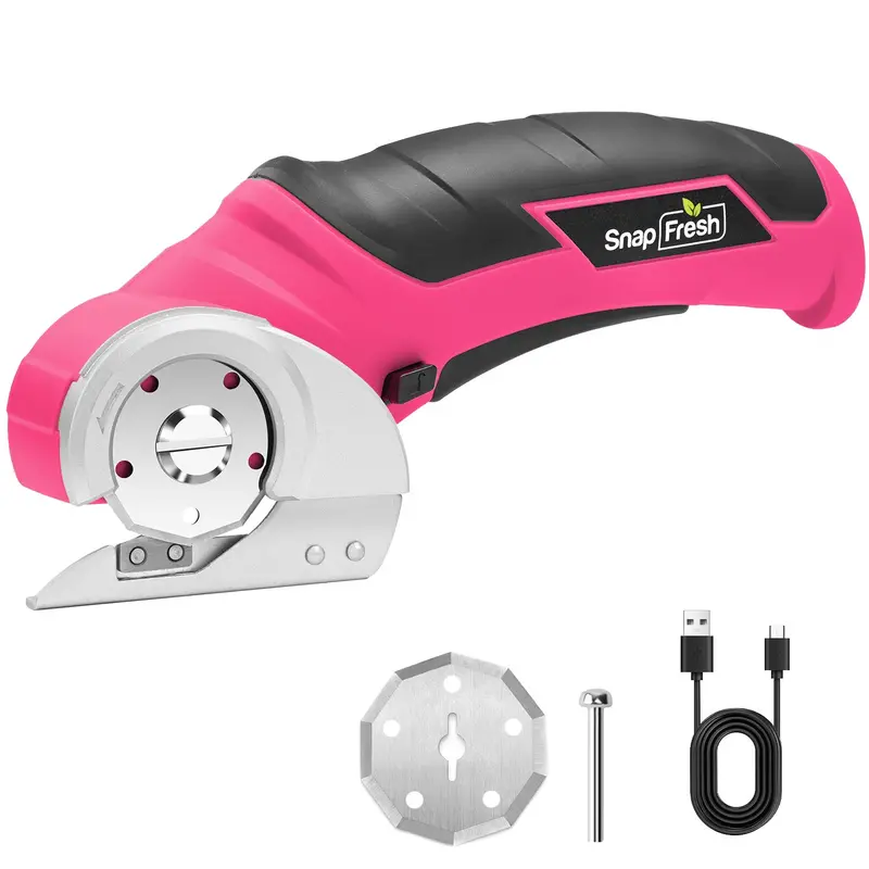 Snapfresh Ec0601 Pink 4V Cordless Mini Electric Cutter 1