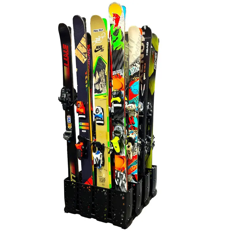 Telluride Commercial Ski Storage Rack – Designed For Rental Shops, 16-Pair Capacity 1