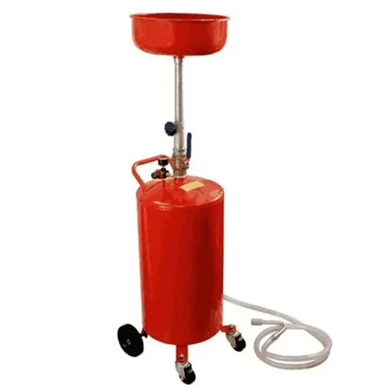 Troy Automotive 20-Gallon Oil Drain Waste Tank For Garage Air & Fluid Transfer 1