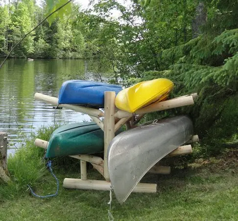 Unfinished Freestanding 4-Position Watercraft Storage Rack For Sups And Kayaks 1