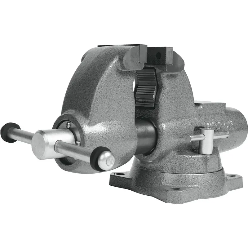 Wilton 4-1/2" Combo Pipe & Bench Vise – Round Channel With Swivel Base (28826) 1