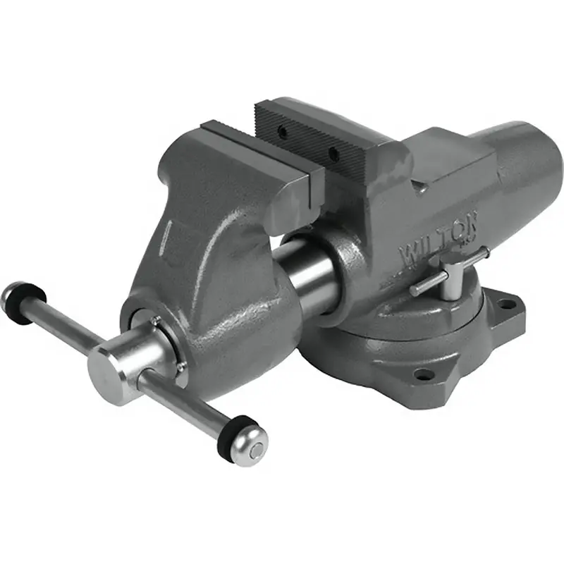 Wilton 5" Machinist-Grade Round Channel Vise – Swivel Base, Precision Jaw (28832) 1