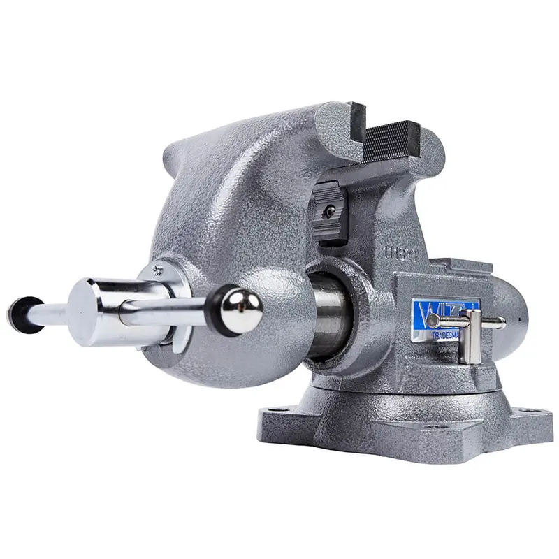Wilton 6.5-Inch Round-Jaw Heavy-Duty Tradesman Vise For Industrial Workbenches 1