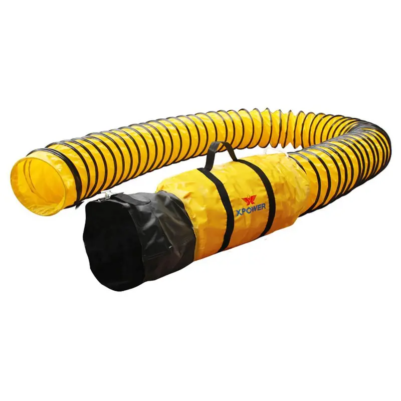 Xpower 8Dh15 8" × 15' Extra-Flexible Pvc Ventilation Duct Hose 1