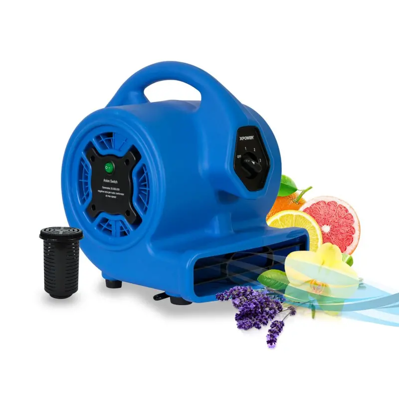 Xpower P-150N 1/5 Hp 3-Speed Scented Air Mover With Ionizer & Refillable Cartridge (700 Cfm) 1