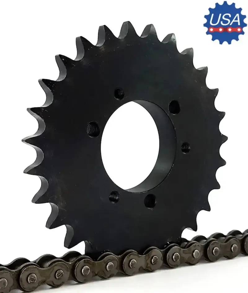 140F30 Qd-Type Roller Chain Sprocket — Quick-Disconnect Hub 1